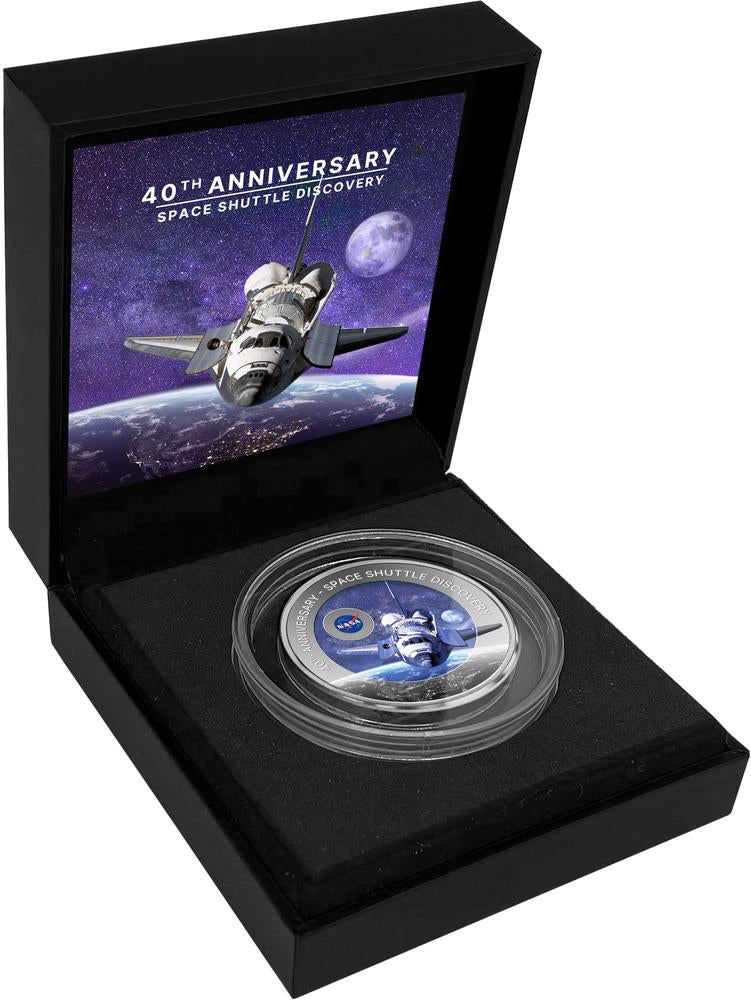 2024年加納發行
DISCOVERY SPACE SHUTTLE 40周年太空紀念幣一安士鈦金屬幣