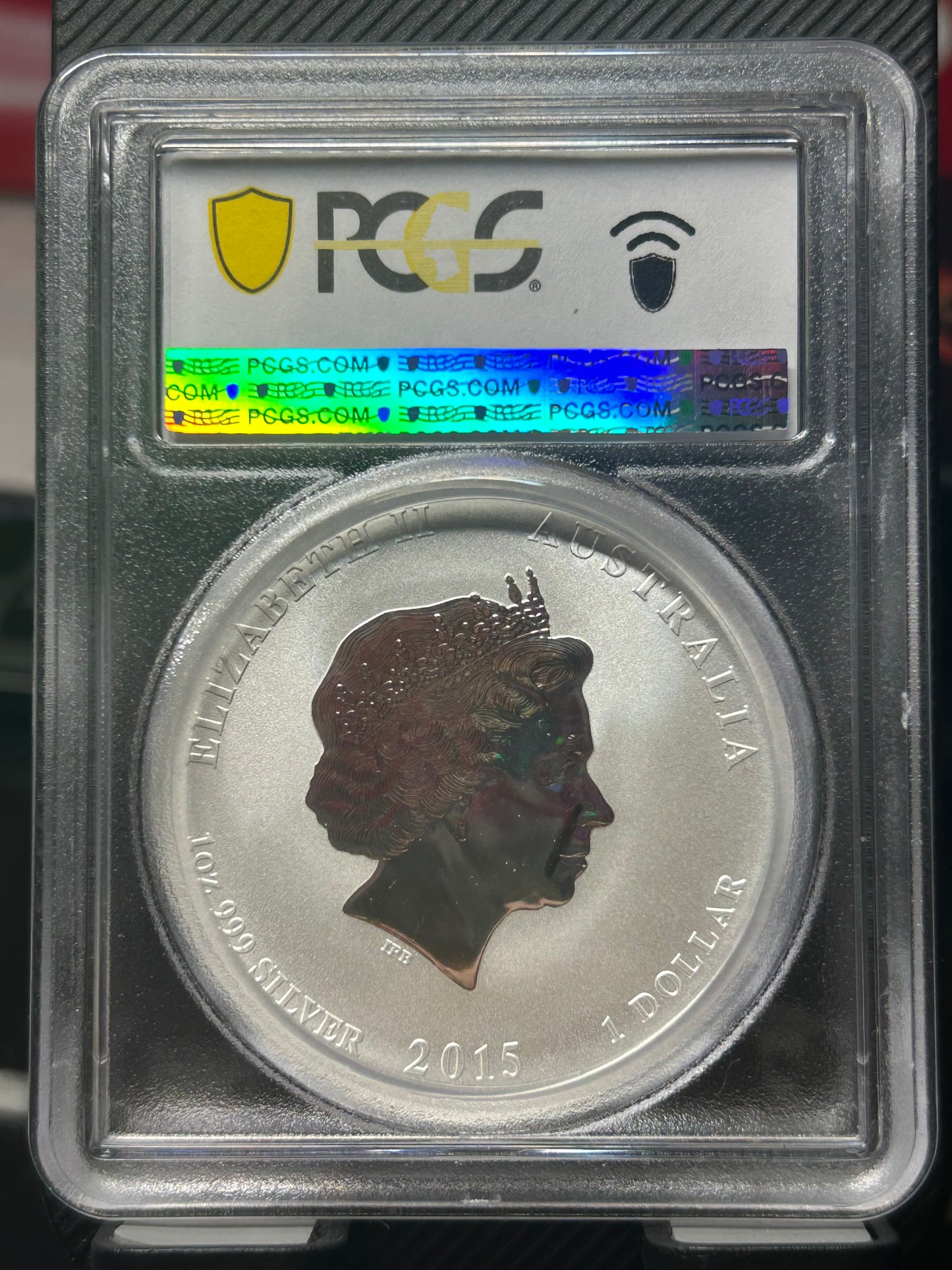 2015 年澳洲發行十二生肖羊年一安士銀幣￼PCGS69
