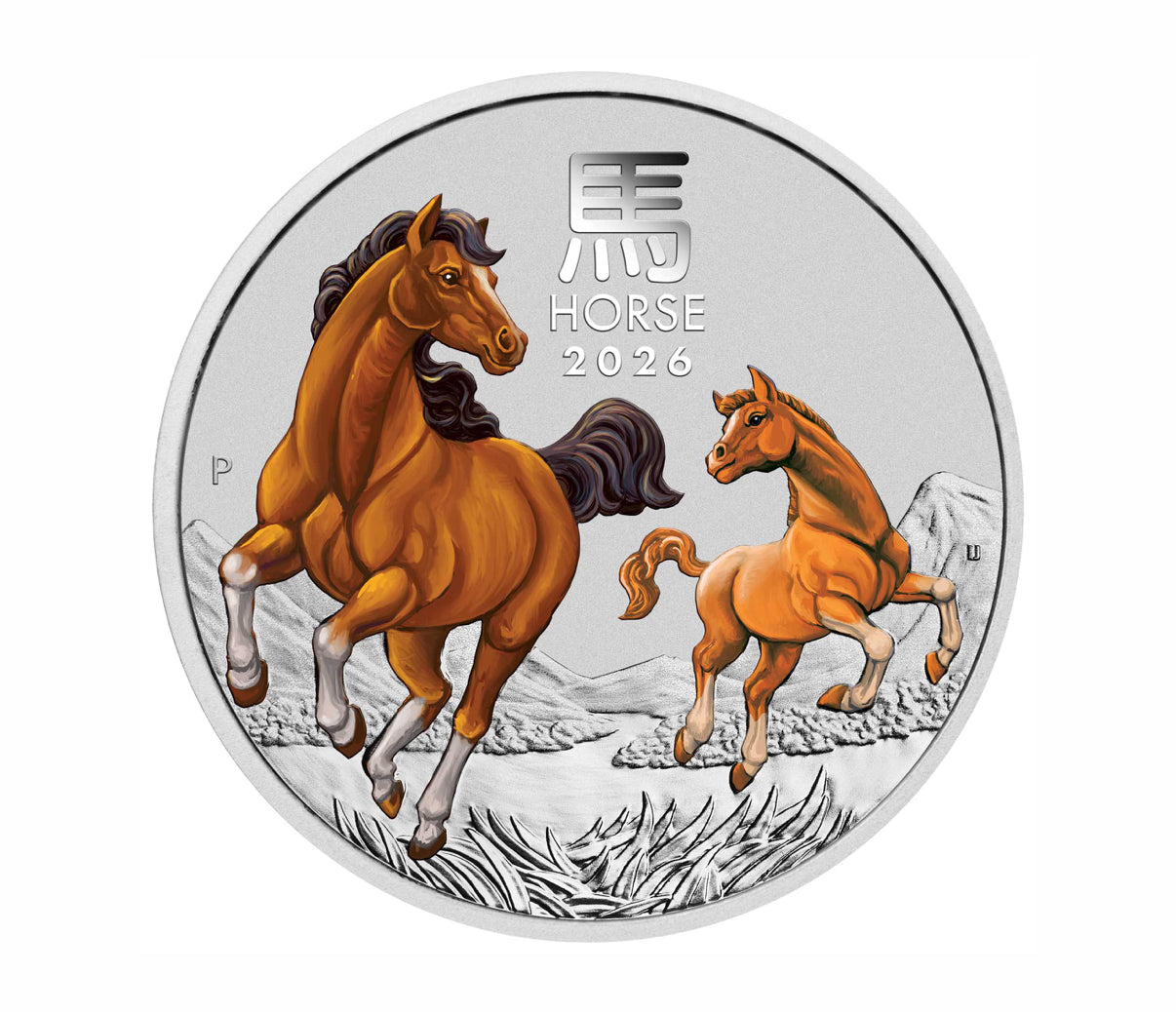 2026 l澳洲農曆生肖系列III-馬年
9999彩色銀幣 1/4oz(ANDA特別版）