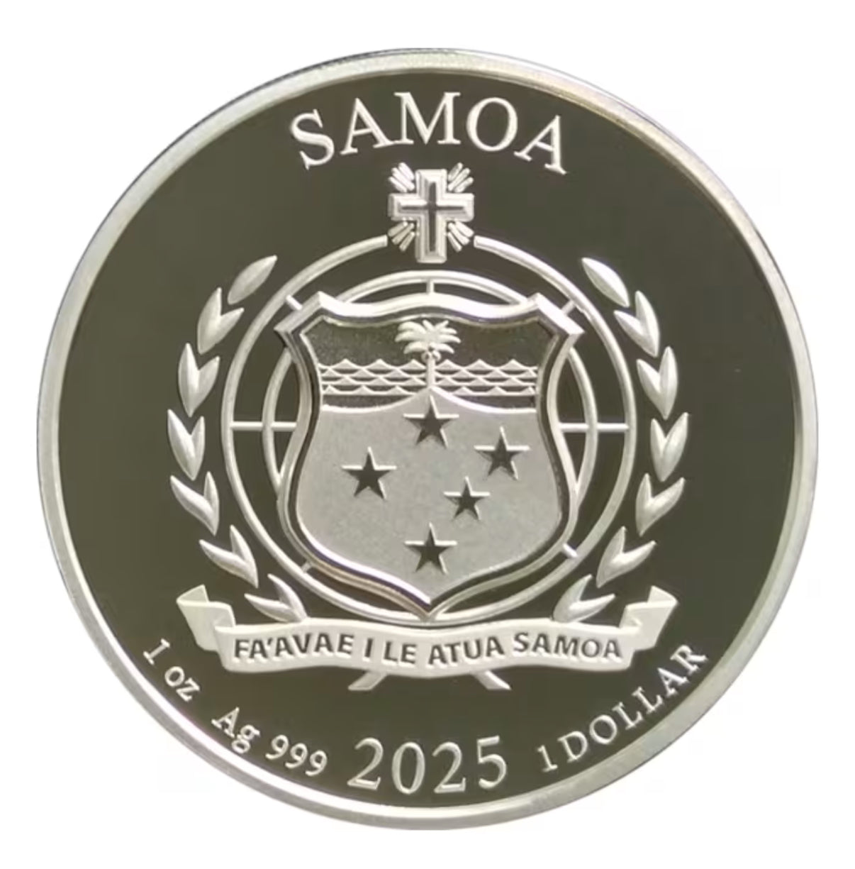 2025年薩摩亞
大金鷹999一安士銀幣