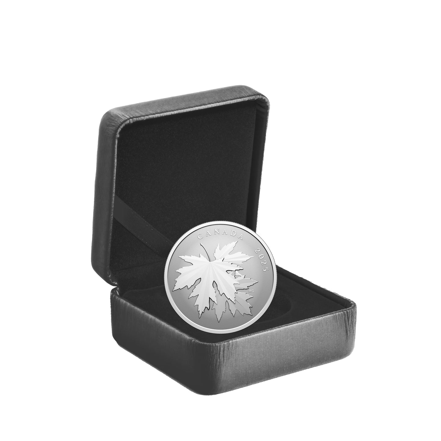 2025 加拿大閃爍的楓葉 .9999 反向精鑄銀幣 1/2oz