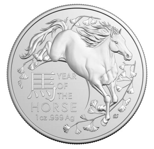 2026澳洲皇家造幣廠
農曆生肖系列- 馬年.999銀幣1安士
