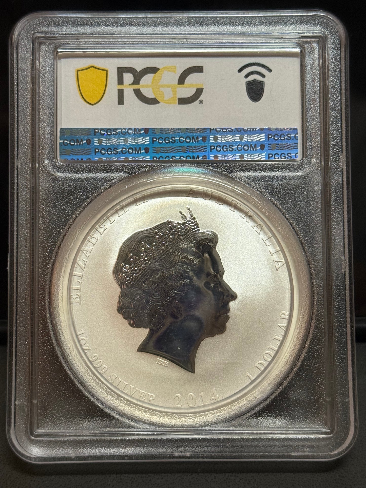 2014年澳洲馬年彩色一安士銀幣 PCGS MS68