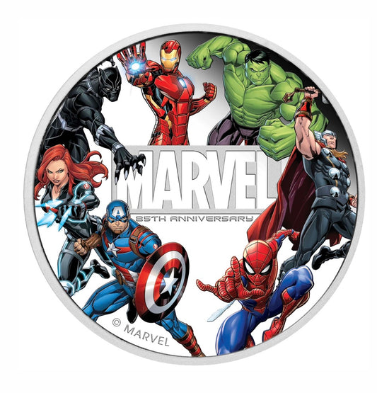 Marvel 85周年紀念精鑄9999半安士銀幣