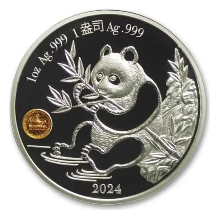 2024年中國美國錢幣協會 (ANA) 世界貨幣博覽會版熊貓 .999 精鑄銀章 1安士