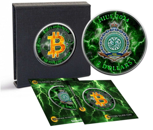 2021紐埃發行 
Bitcoin 能源系列III
1安士999銀幣