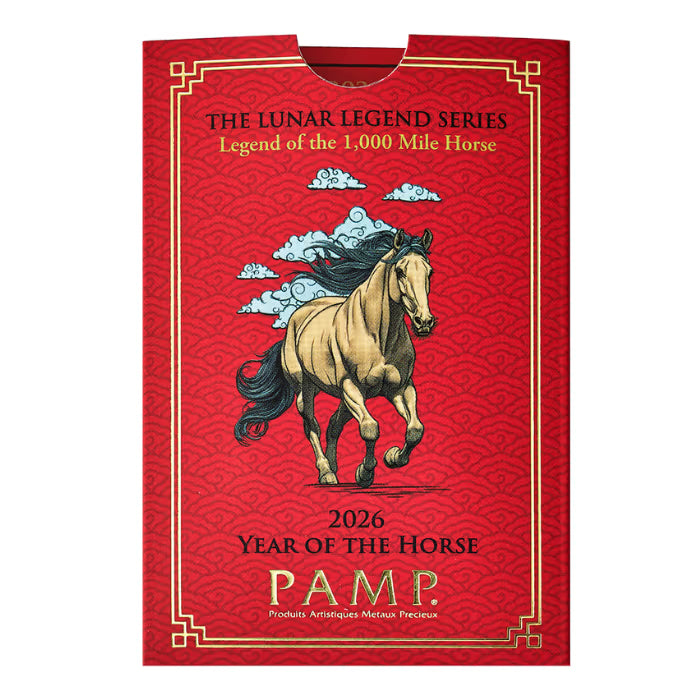 2026 瑞士PAMP 農曆生肖系列 - 千里馬傳說 .999類精鑄銀條 1安士