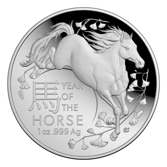 2026 澳洲 農曆生肖系列 - 馬年 .9999拱形精鑄銀幣1安士