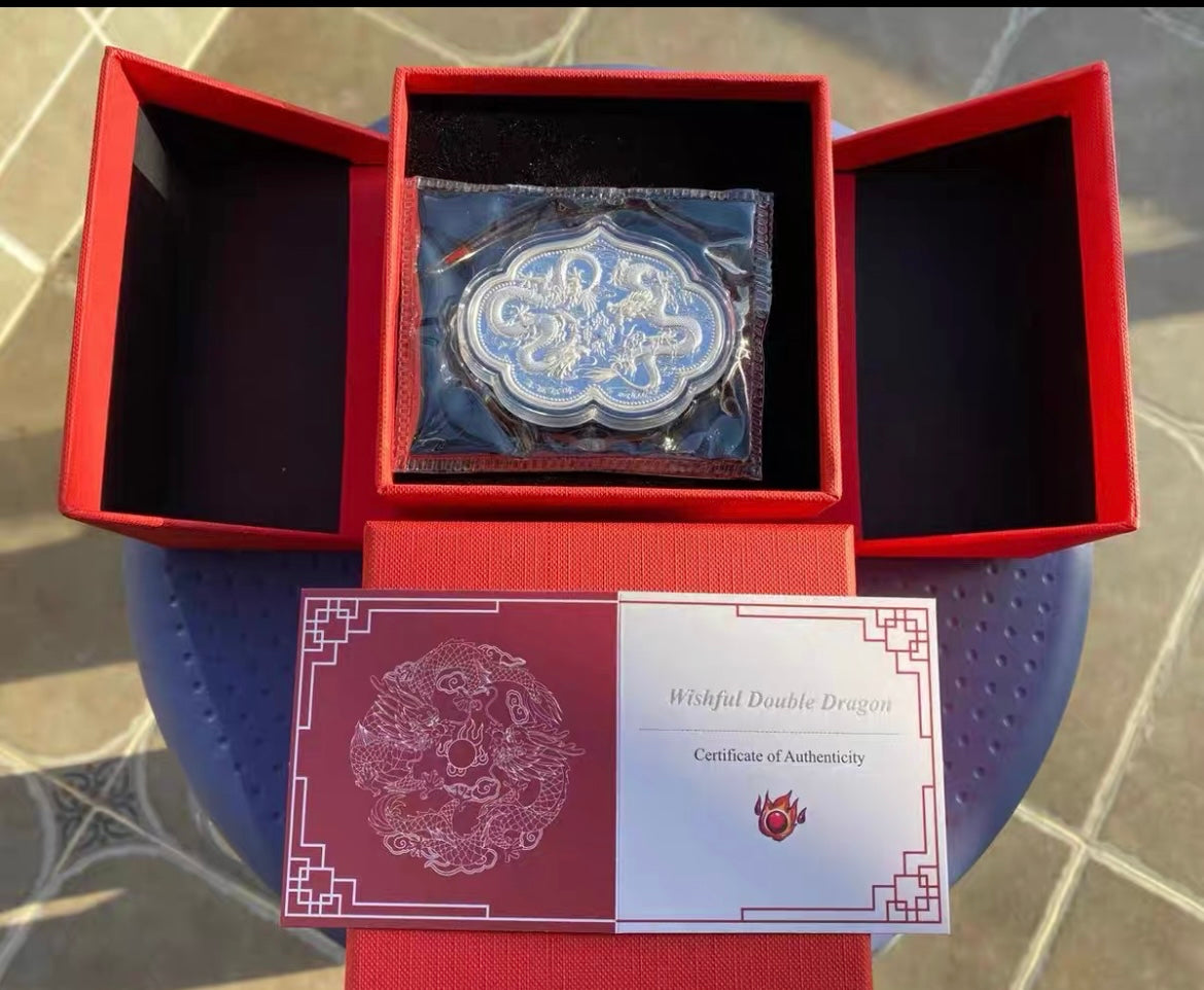 2021年薩摩亞發行.如意雙龍(2oz)