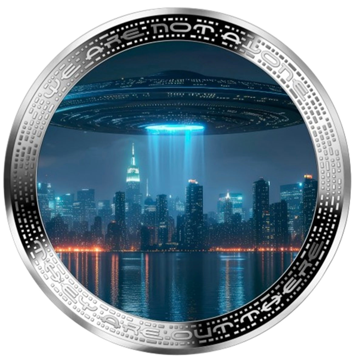 喀麥隆 2025 發行
《外星人系列 -we are not alone 》
1安士999精鑄彩色1000法郎銀幣🔟