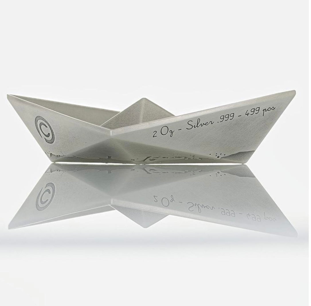 紐埃2025年發行
《Folded Dreams2-紙船》3D立體仿古2安士紀念銀幣