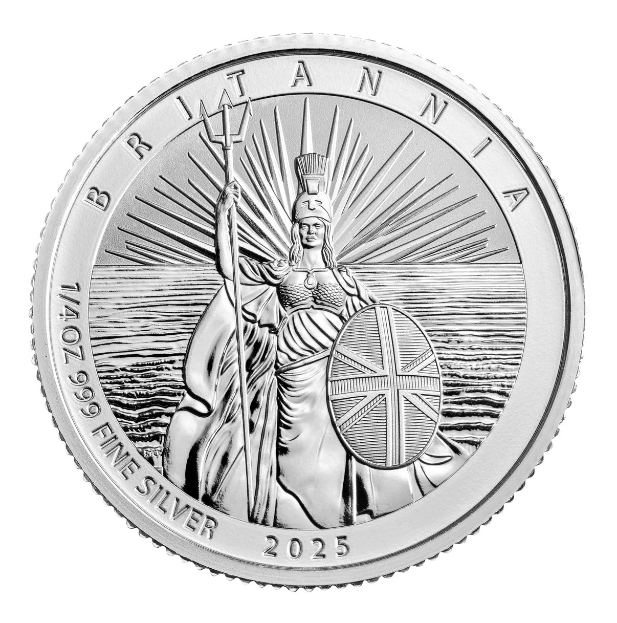 《2025 英國不列顛女神 .999反向精鑄銀幣四枚套裝 》
( 1, 1/4, 1/20, 1/40 oz)