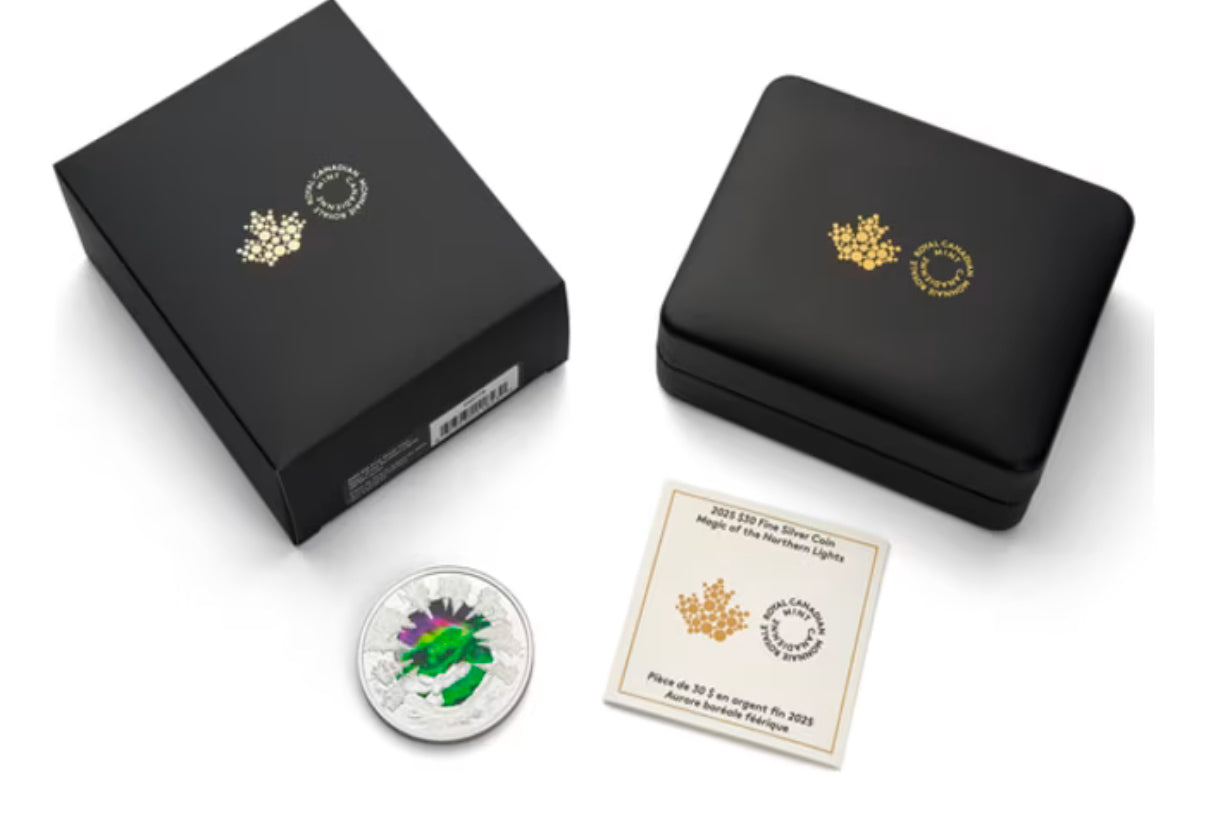 《2025 加拿大 北極光魔法 精鑄銀幣2oz 》
《Magic of the Northern Lights》