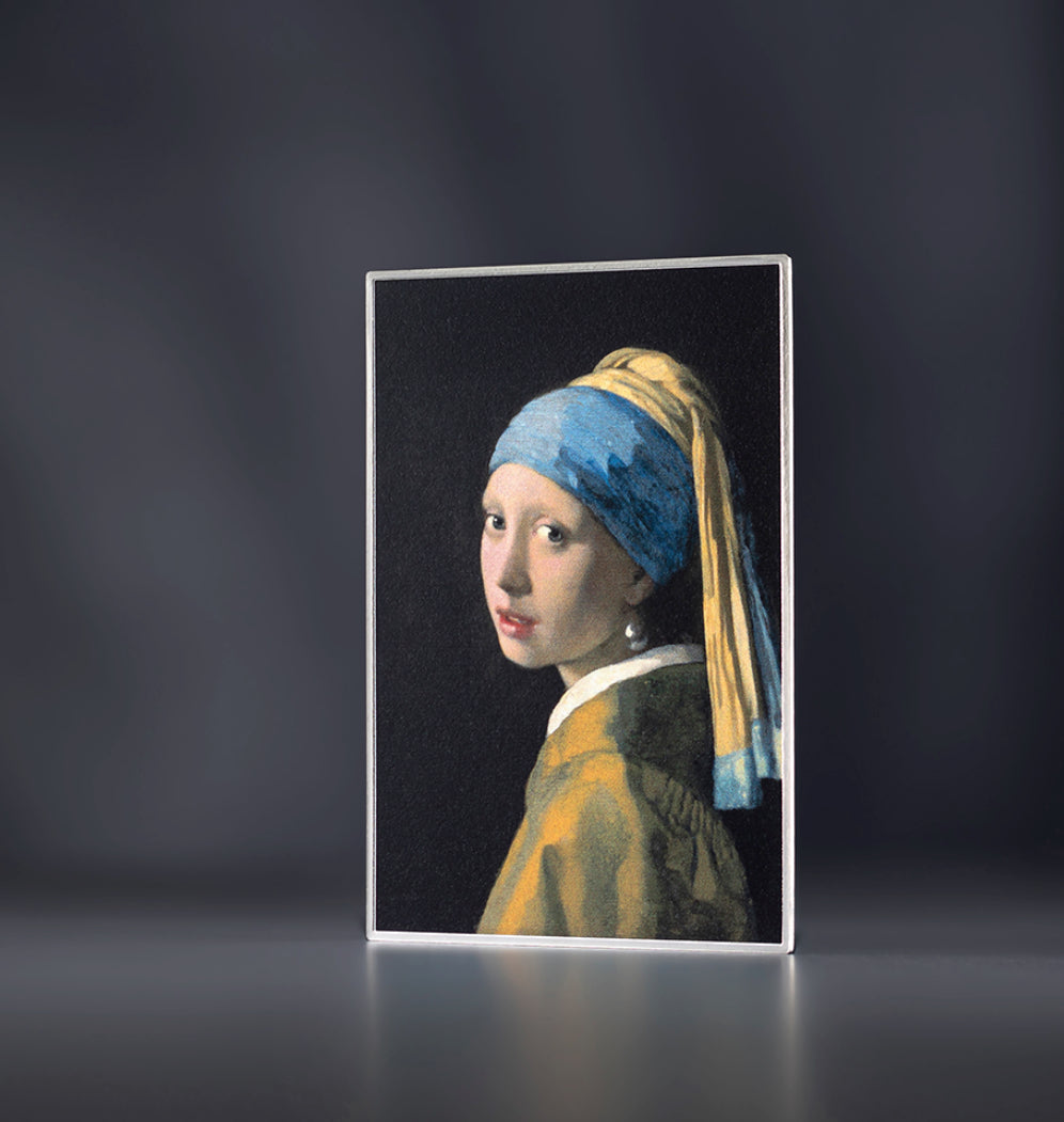 喀麥隆2026年《Johannes Vermeer-珍珠耳環的女孩》一安士銀鈔