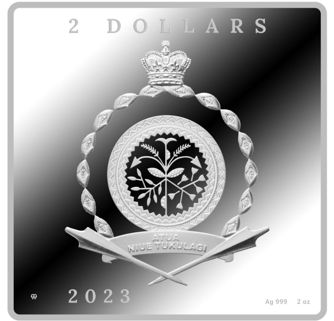 2023紐埃發行 
梵高170週年紀念最具名畫作之一《星夜》 2️⃣安士999精鑄銀幣