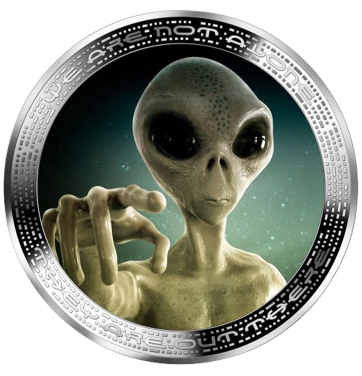喀麥隆 2025 發行
《外星人系列 -we are not alone 》
1安士999精鑄彩色1000法郎銀幣5️⃣