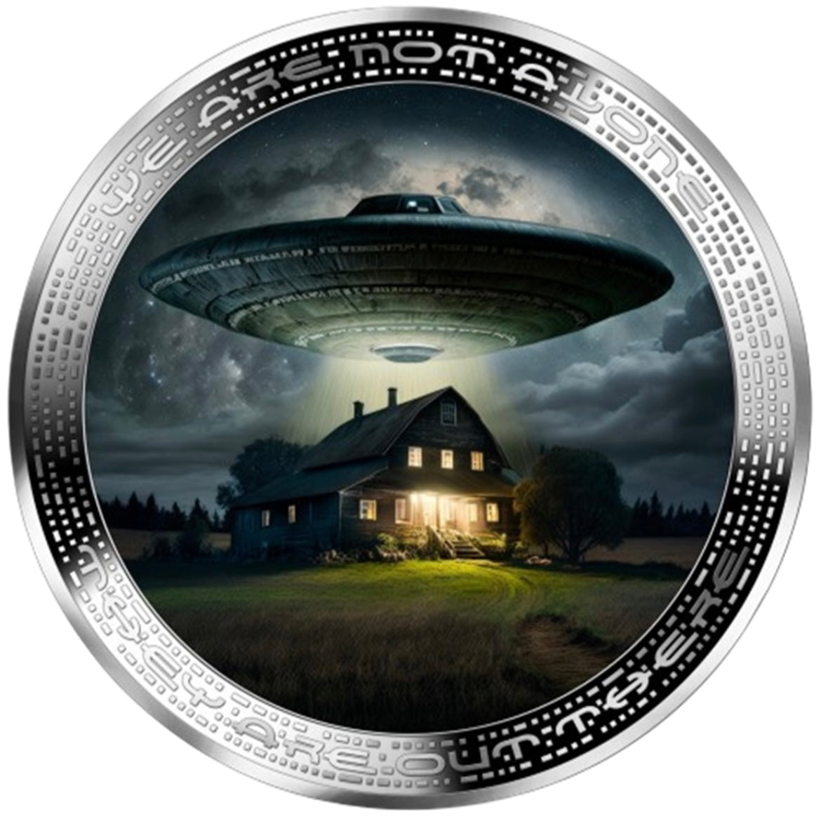 喀麥隆 2025 發行
《外星人系列 -we are not alone 》
1安士999精鑄彩色1000法郎銀幣9️⃣