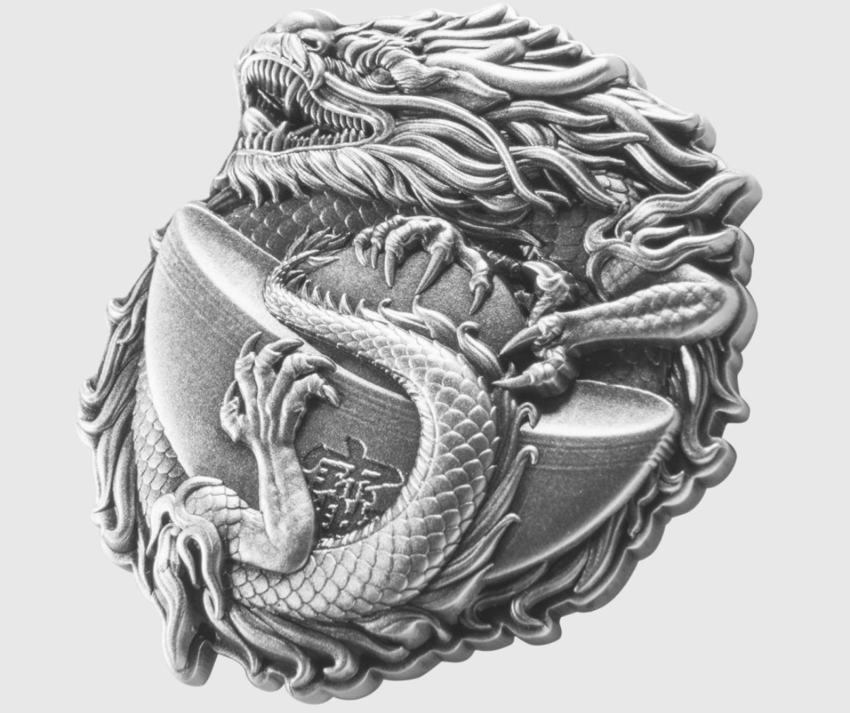 《五爪金龍-招財進寶》《仿古版》