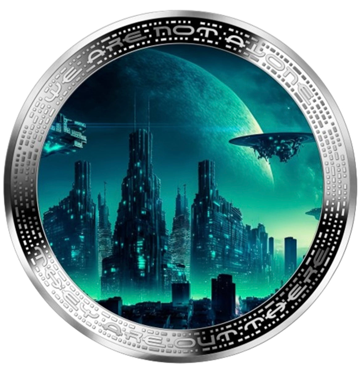 喀麥隆 2025 發行
《外星人系列 -we are not alone 》
1安士999精鑄彩色1000法郎銀幣7️⃣