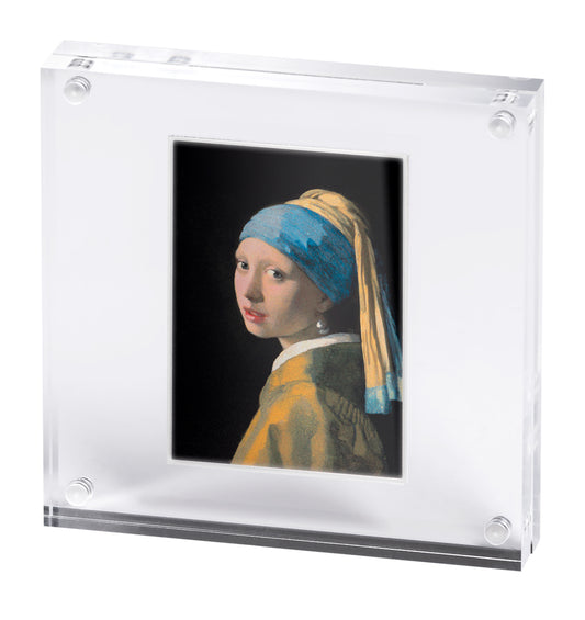 喀麥隆2026年《Johannes Vermeer-珍珠耳環的女孩》一安士銀鈔