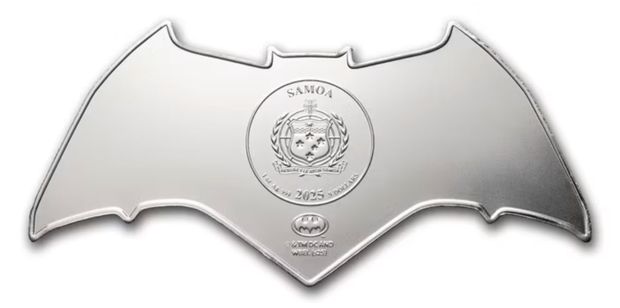 《2025薩摩亞-蝙蝠俠蝙蝠飛鏢》
《999銀幣1安士》