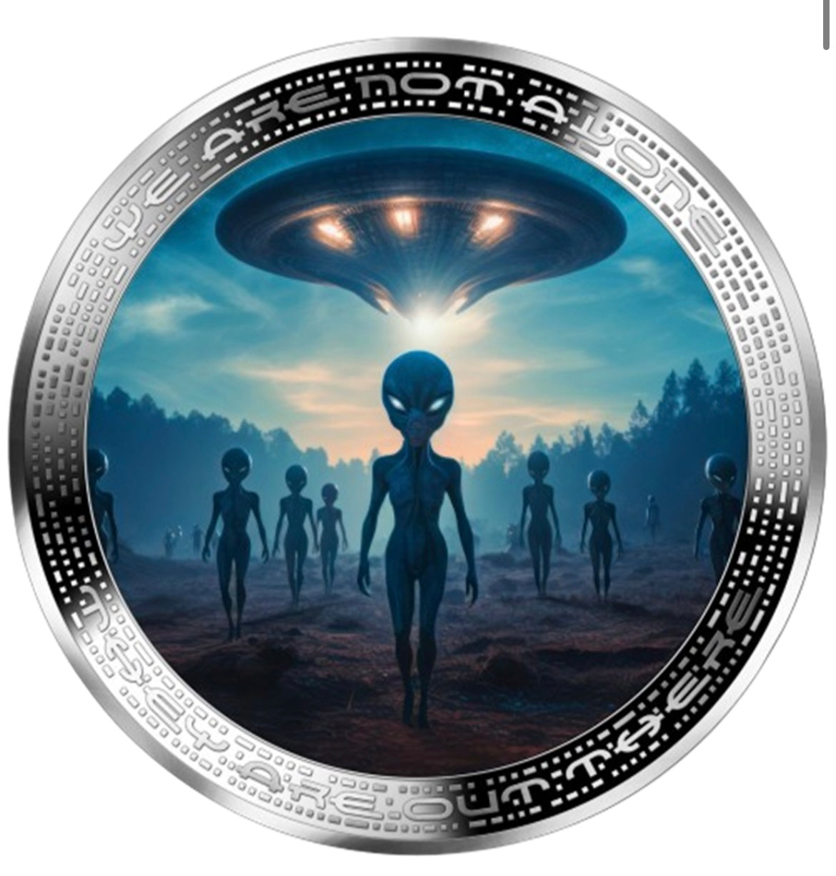 喀麥隆 2025 發行
《外星人系列 -we are not alone 》
1安士999精鑄彩色1000法郎銀幣1️⃣