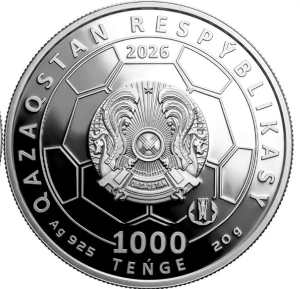 2026年哈薩克<FIFA世界盃銀幣>