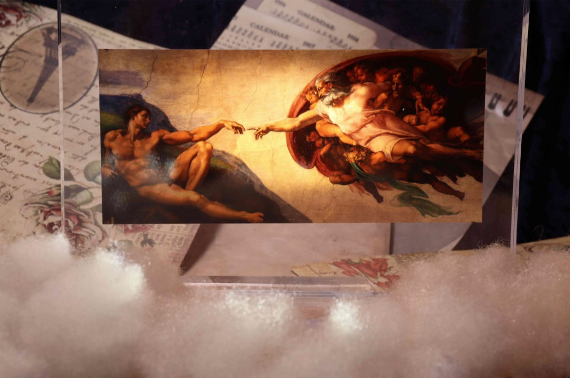 2025喀麥隆發行 
米開朗基羅最具畫作之一
《Creation of Adam》