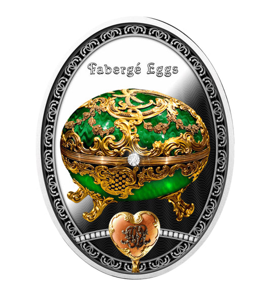 2025年紐埃發行
《Fabergé Eggs》高浮雕銀幣