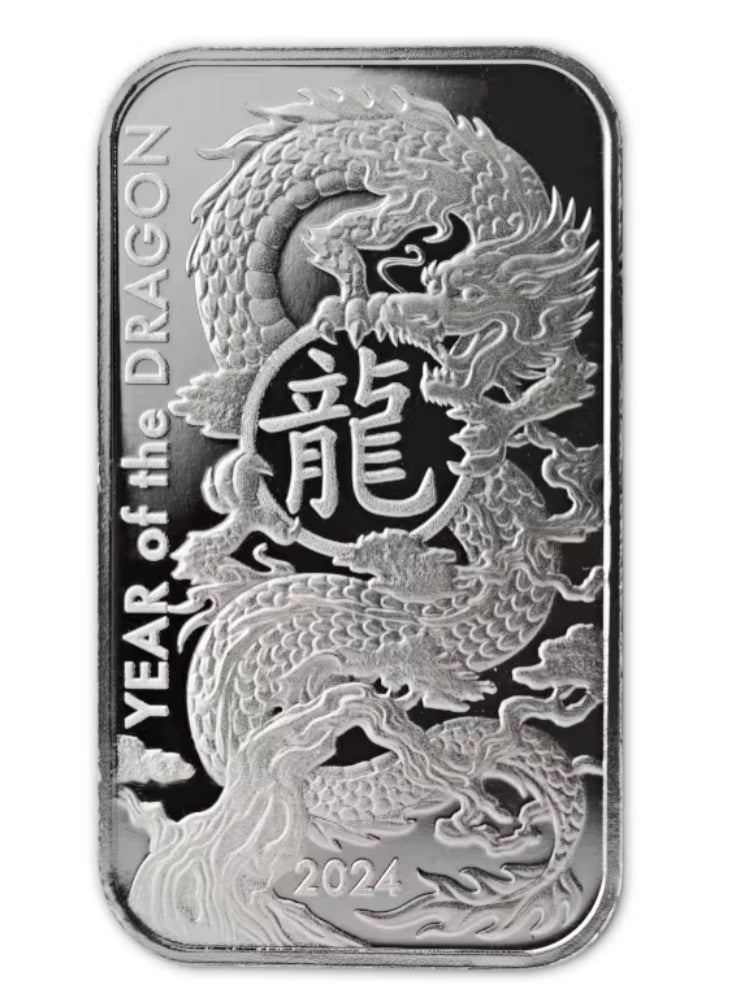2024 日本Asahi
農曆生肖龍年 999銀牌 1oz