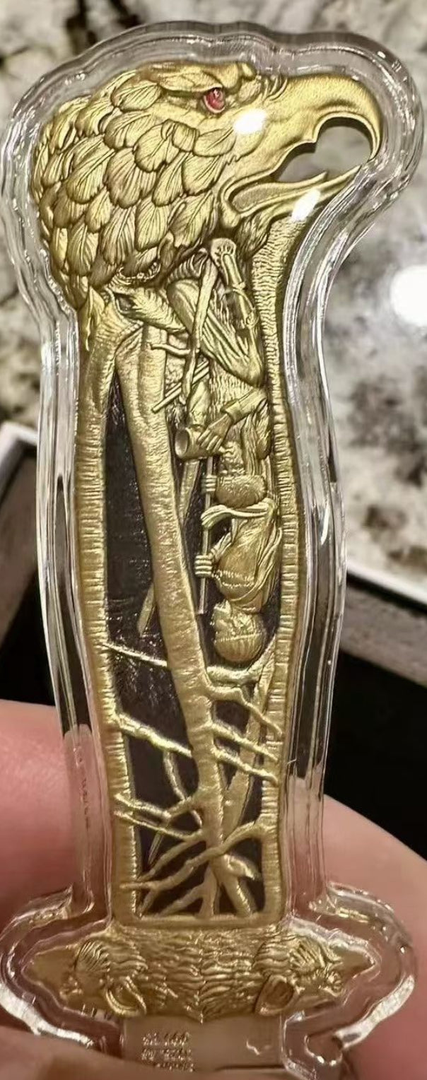 《THEODORE ROOSEVELT'S HUNTING KNIFE 》 《西奧多·羅斯福的狩獵刀》 2安士銀幣5美元薩摩亞2025