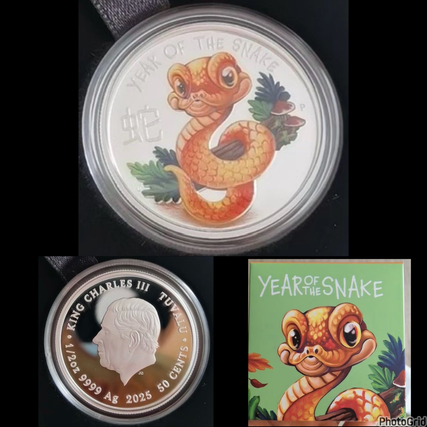 澳洲2025年中國生肖寶寶(二) 蛇年寶寶彩色精鑄紀念銀幣